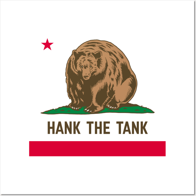 Hank The Tank Wall Art by Hankasaurus